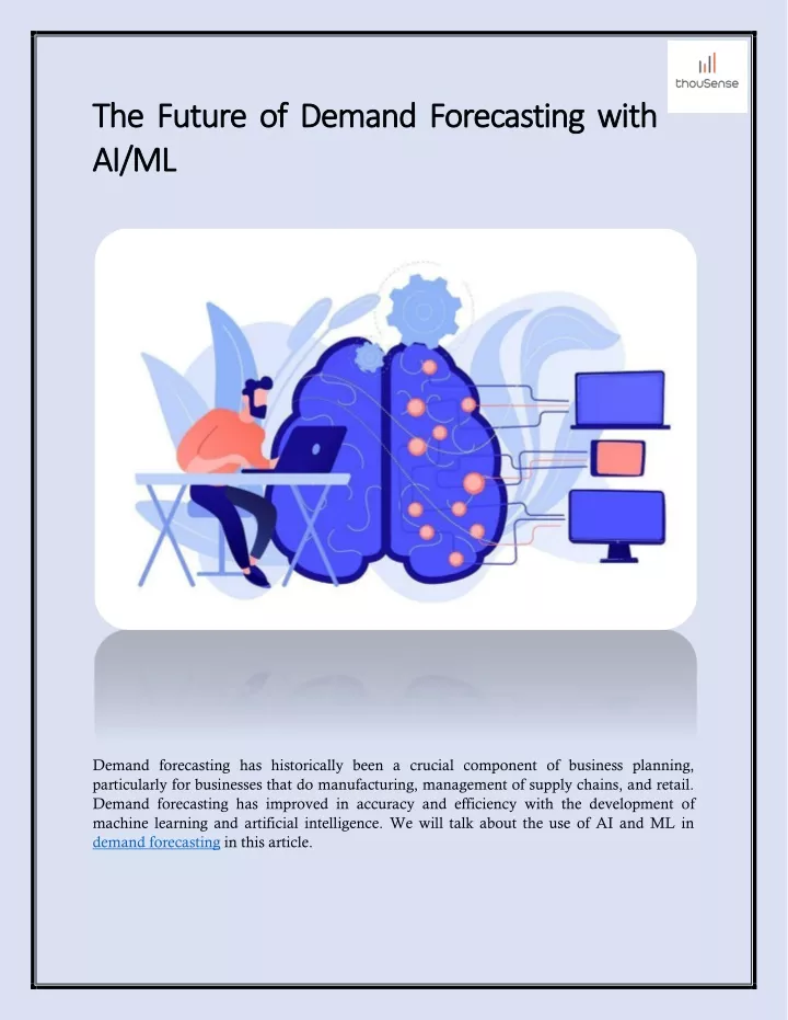 PPT The Future Of Demand Forecasting With AI ML PowerPoint