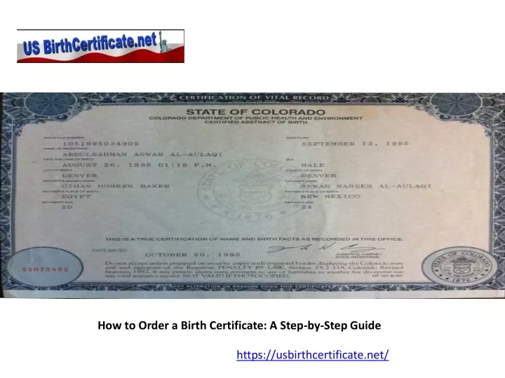 PPT How To Order A Birth Certificate A Step By Step Guide PowerPoint