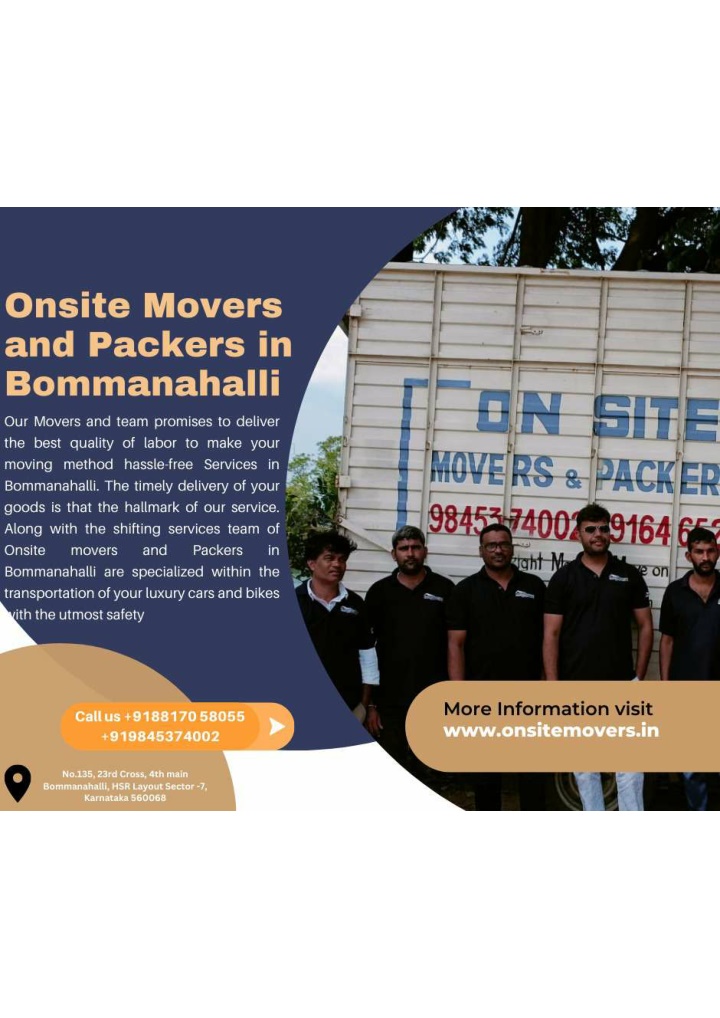 Ppt Onsite Movers And Packers In Bommanhalli Powerpoint Presentation