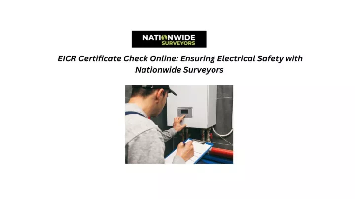 PPT EICR Certificate Check Online Ensuring Electrical Safety With