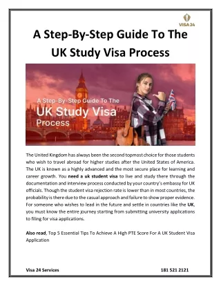 PPT A Complete Guide On UK Study Visa Requirements PowerPoint