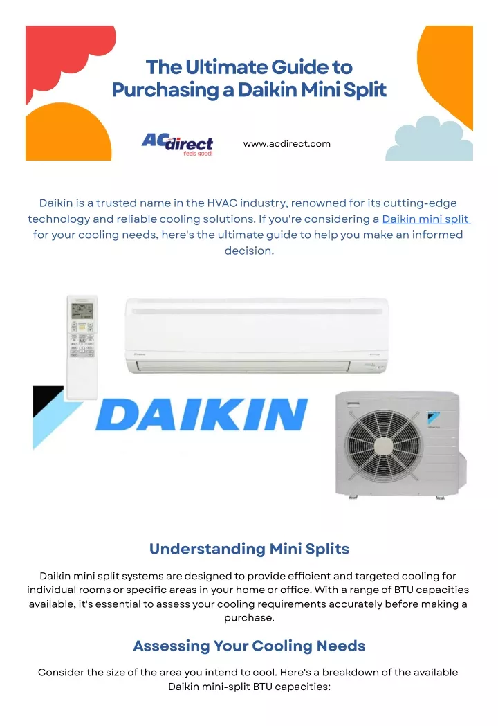 Ppt The Ultimate Guide To Purchasing A Daikin Mini Split Powerpoint Presentation Id