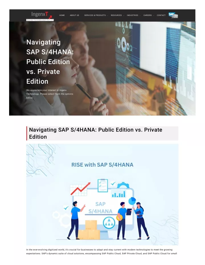 PPT Navigating SAP S 4HANA Public Edition Vs Private Edition