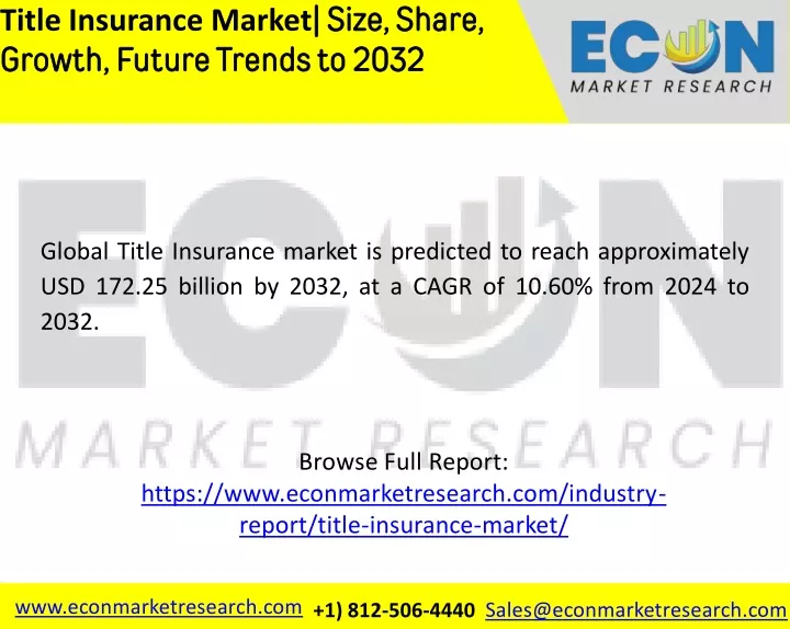 PPT Title Insurance Market Size Share Trends Growth Scope