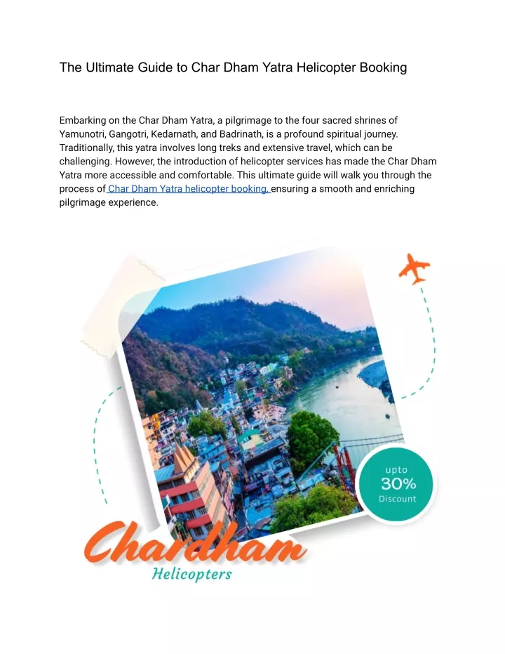 Ppt The Ultimate Guide To Char Dham Yatra Helicopter Booking