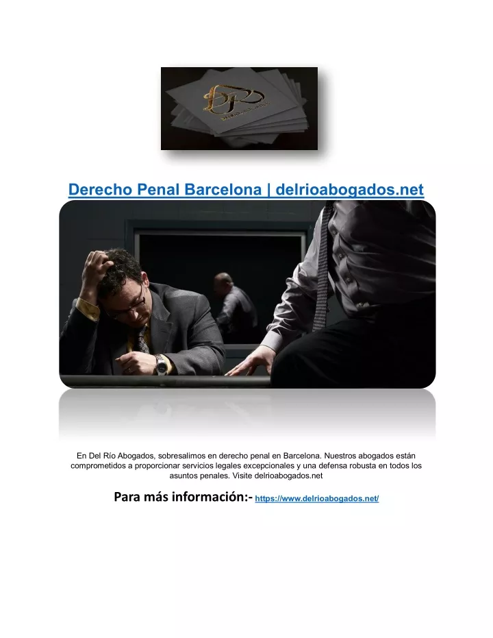 Ppt Derecho Penal Barcelona Delrioabogados Net Powerpoint