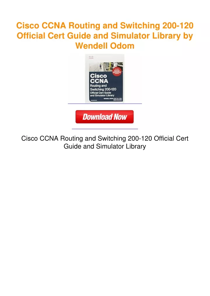 PPT Cisco CCNA Routing And Switching 200 120 Official Cert Guide And