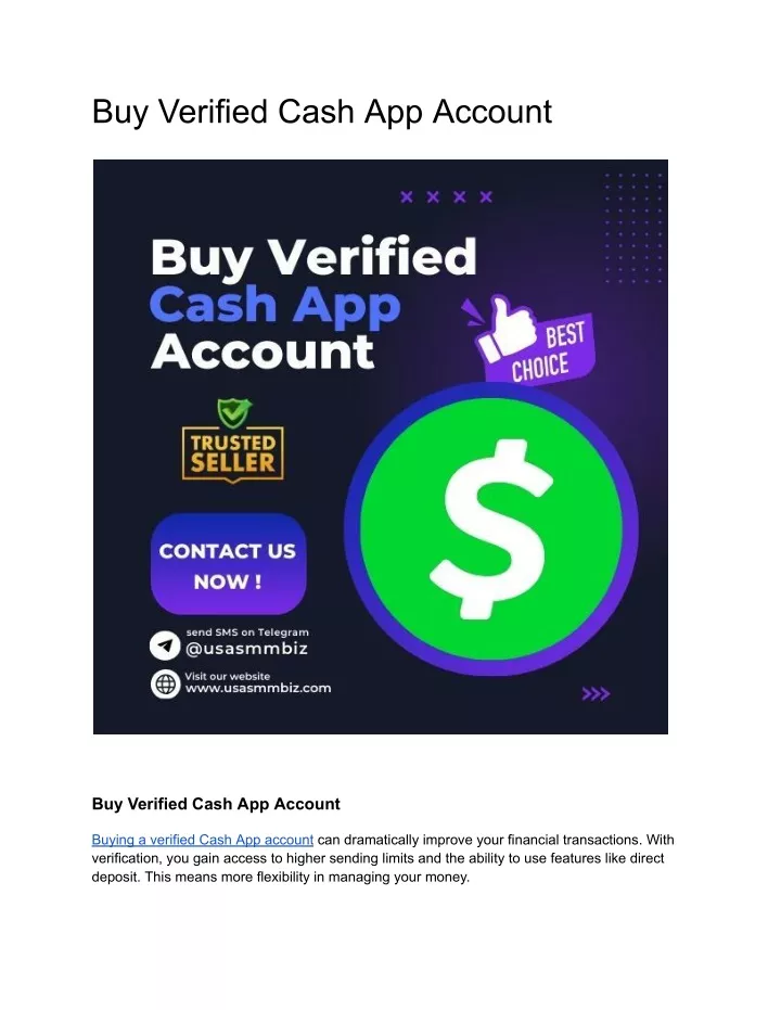 PPT Best Site To Buy Verified Cash App Account In 2024 PowerPoint