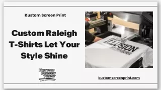Custom Raleigh T-Shirts Let Your Style Shine