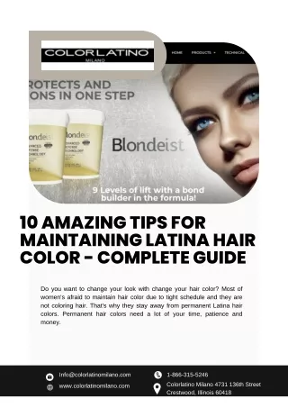 10 Amazing Tips For Maintaining Latina Hair Color - Complete Guide