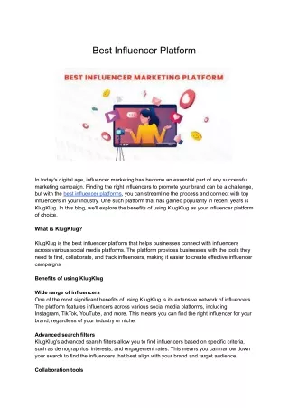 best influencer platform