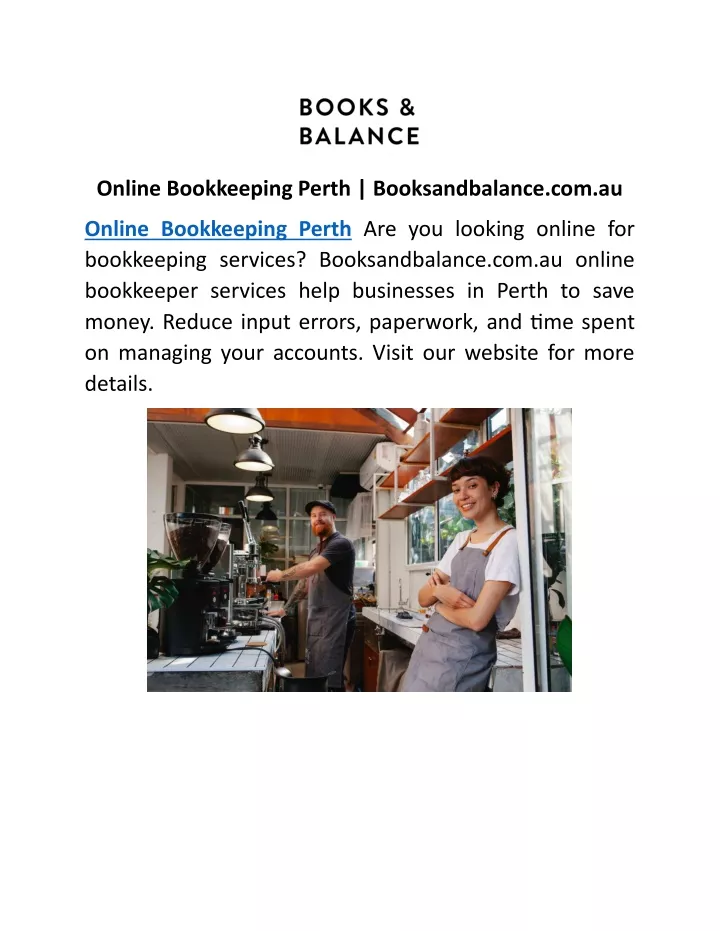 online bookkeeping perth booksandbalance com au