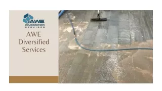 Professional Flood Clean-Up Services - AWE Diversified Services
