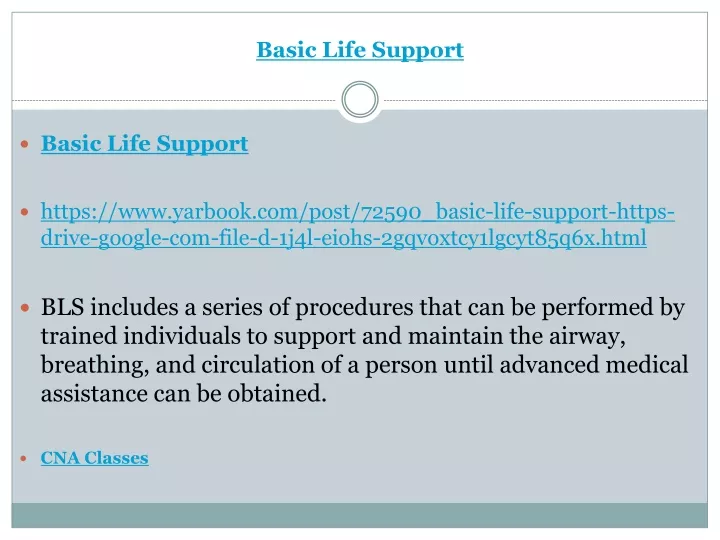 PPT - Basic Life Support PowerPoint Presentation, free download - ID ...