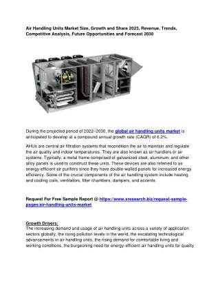 air handling units market size growth and share