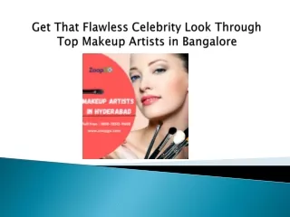 Makeup Artist In Bangalore