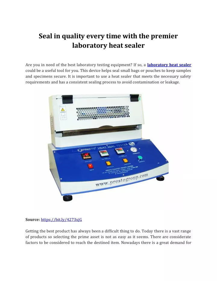 seal in quality every time with the premier