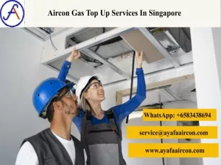 Aircon Gas Top Up Services in Singapore