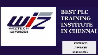 BEST PLC TRAINING INSTITUTE IN CHENNAI