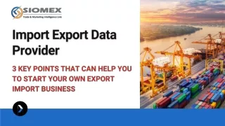 import export data provider in india