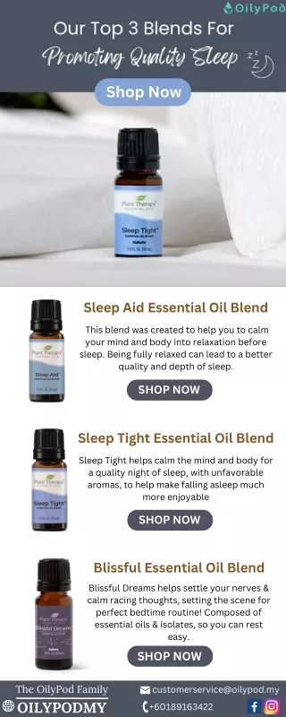 Top 3  Essential Oil Blends | Oilypod