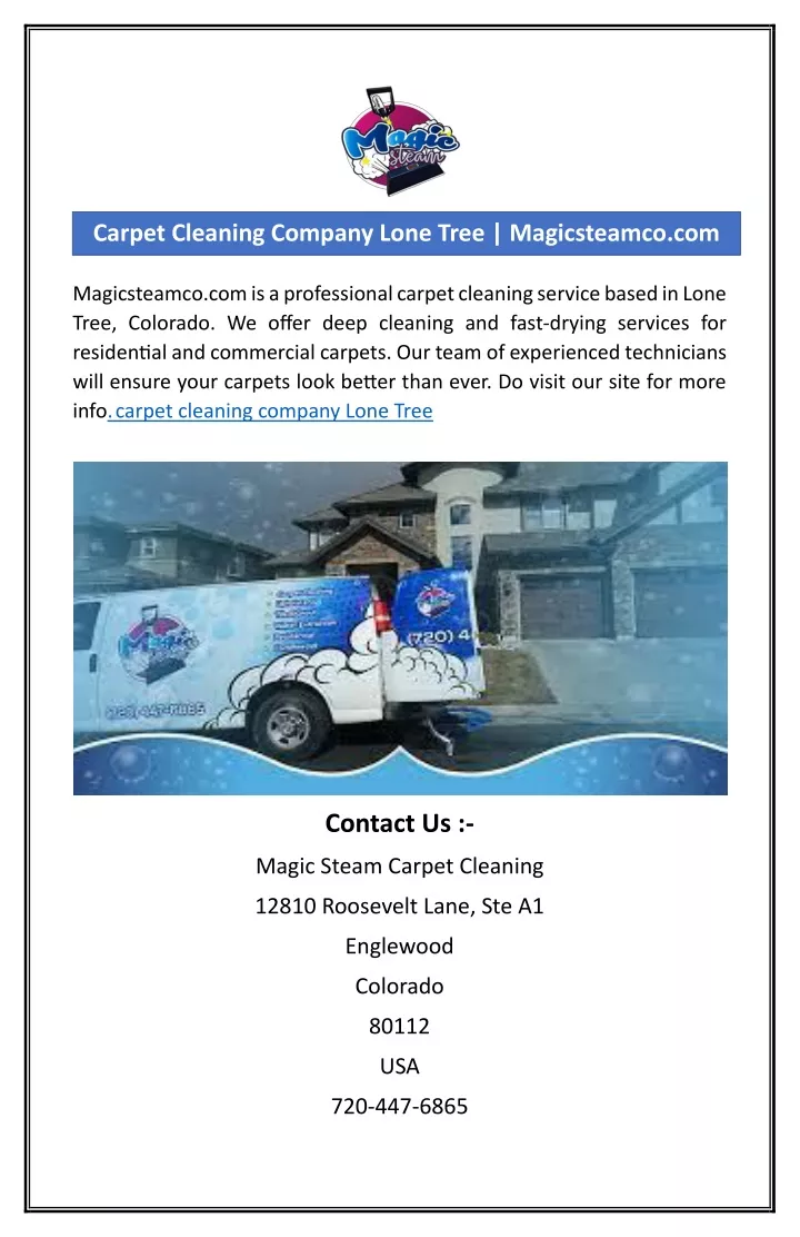 carpet cleaning company lone tree magicsteamco com