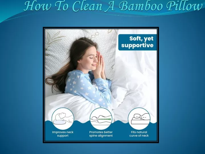 how to clean a bamboo pillow