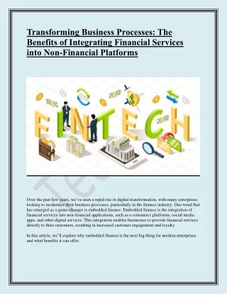 transforming business processes the benefits