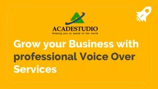 Voice Over Services