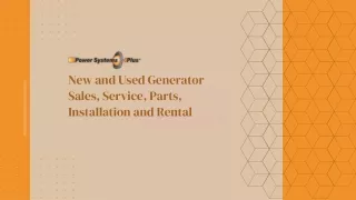 Shop New & Used Generators for Sale | Power Systems Plus