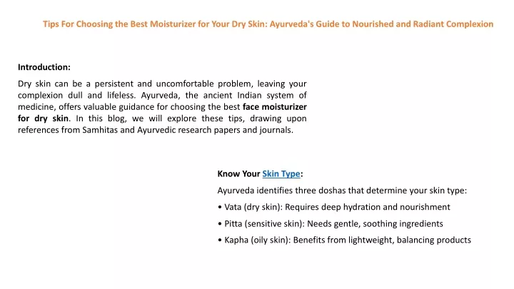 tips for choosing the best moisturizer for your