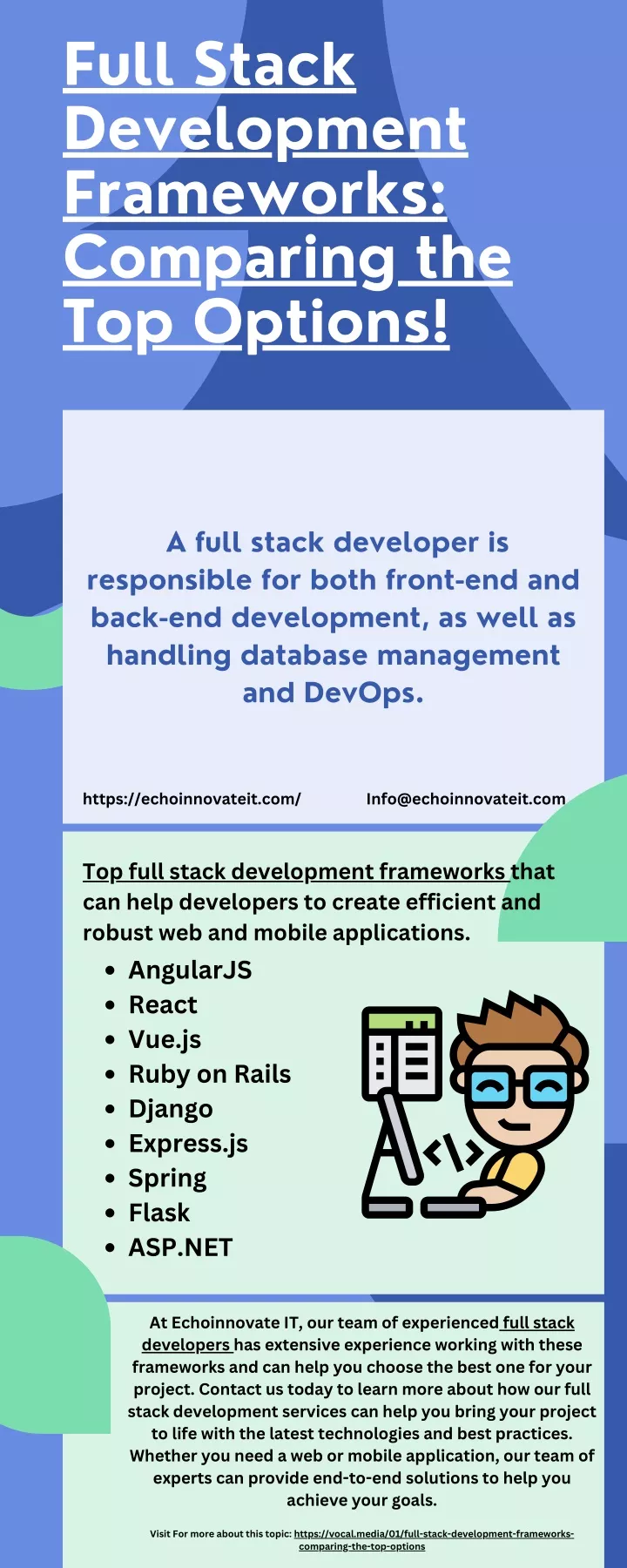 full stack development frameworks comparing