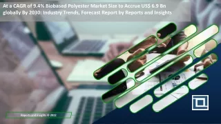 At a CAGR of 9.4% Biobased Polyester Market Size to Accrue US$ 6.9 Bn 2031