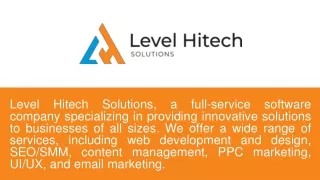 Best Digital Marketing Services - Level Hitech