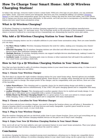 how to charge your smart home add qi wireless