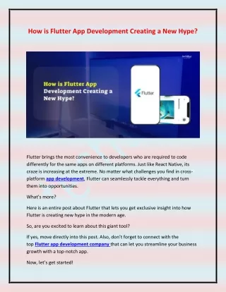 how is flutter app development creating a new hype