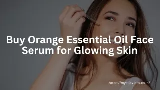 Orange Essential Oil Face Serum for Glowing Skin