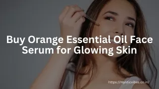 buy orange essential oil face serum for glowing