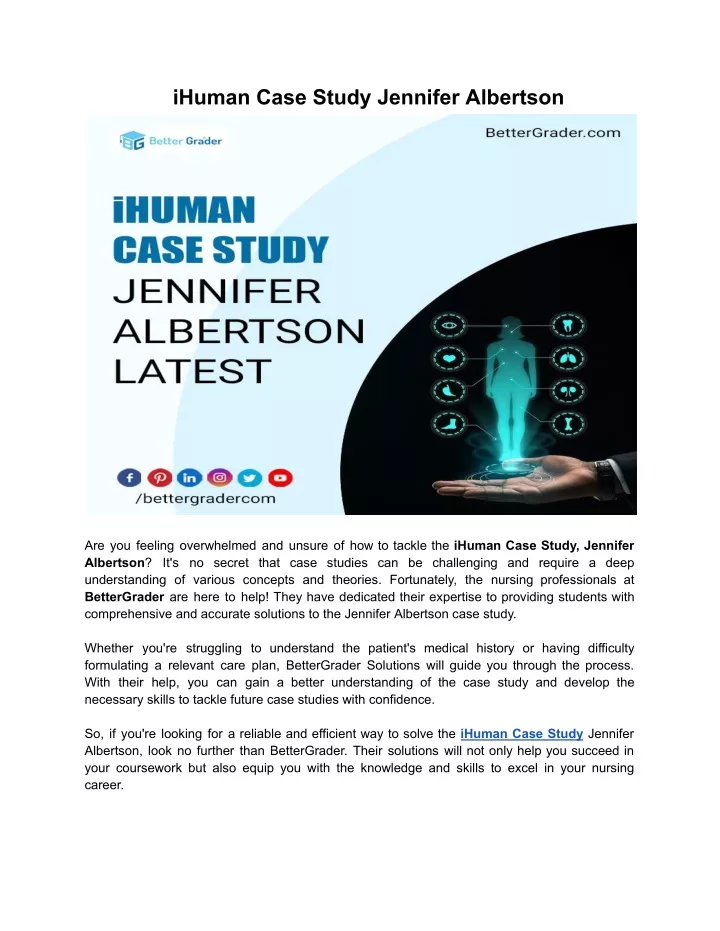 ihuman case study jennifer albertson