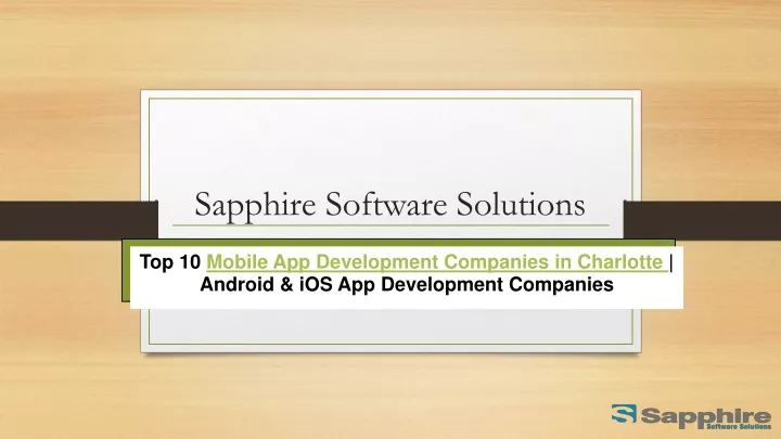 sapphire software solutions