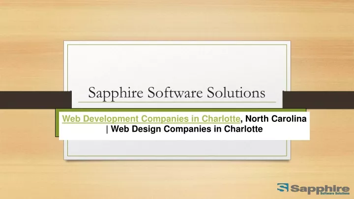 sapphire software solutions