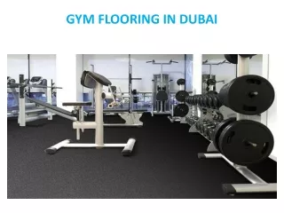 GYM FLOORING IN DUBAI