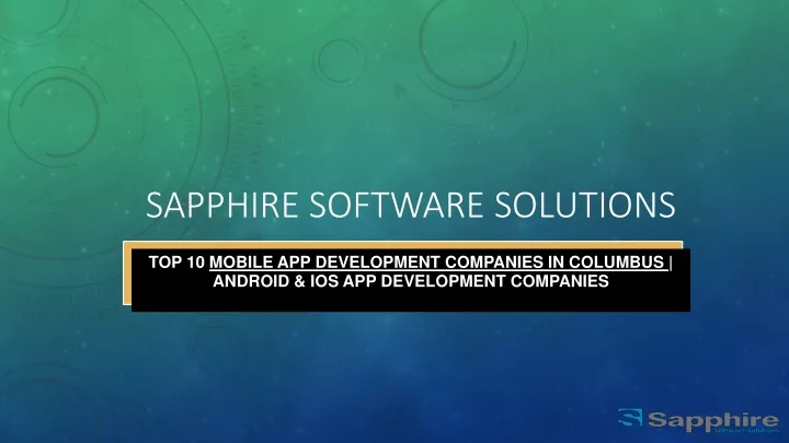 sapphire software solutions