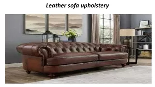 Leather sofa upholstery