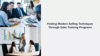 Finding Modern Selling Techniques Through Sales Training Programs