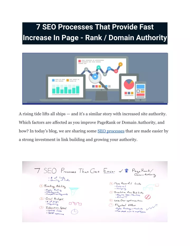 7 seo processes that provide fast increase