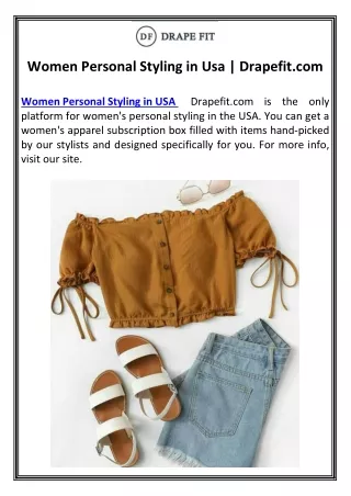 Women Personal Styling in Usa | Drapefit.com