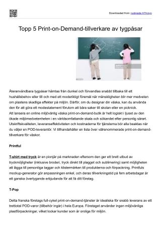 5 Bästa print-on-demand-tillverkarna av tygpåsar