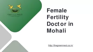 Female Fertility Doctor in Mohali