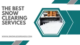 the best snow clearing services